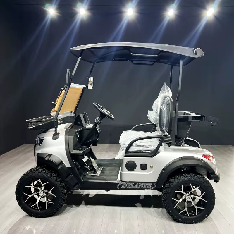 2025 Fast 45KM/H Lithium Battery 2 4 Seats Electric Club Golf Buggy 72V City Golf Scooter Golf Carts 2+2 Seater Golf Cart
