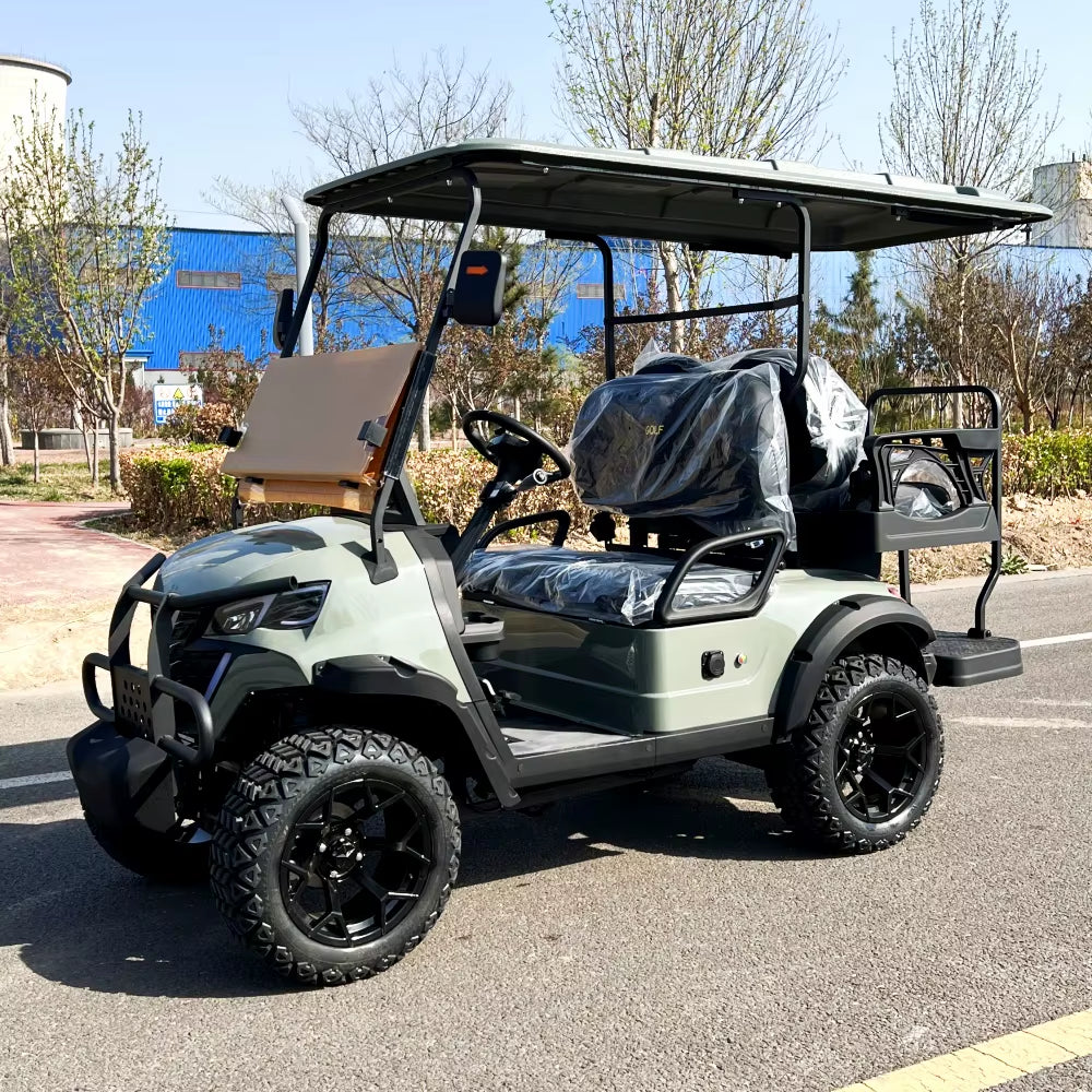 2025 Hot Sale off Road Club 4 6 Seater 60V Car Hunting Cart Golf Car 5000W Electric Golf Cart with Lithium Battery