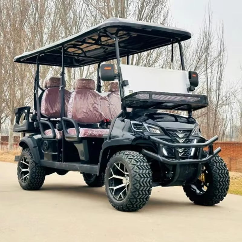 2025 Hot Sale off Road Club 4 6 Seater 60V Car Hunting Cart Golf Car 5000W Electric Golf Cart with Lithium Battery
