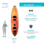 Spitfire 12 Ft Tandem Kayak, Sunset Fusion (90915)