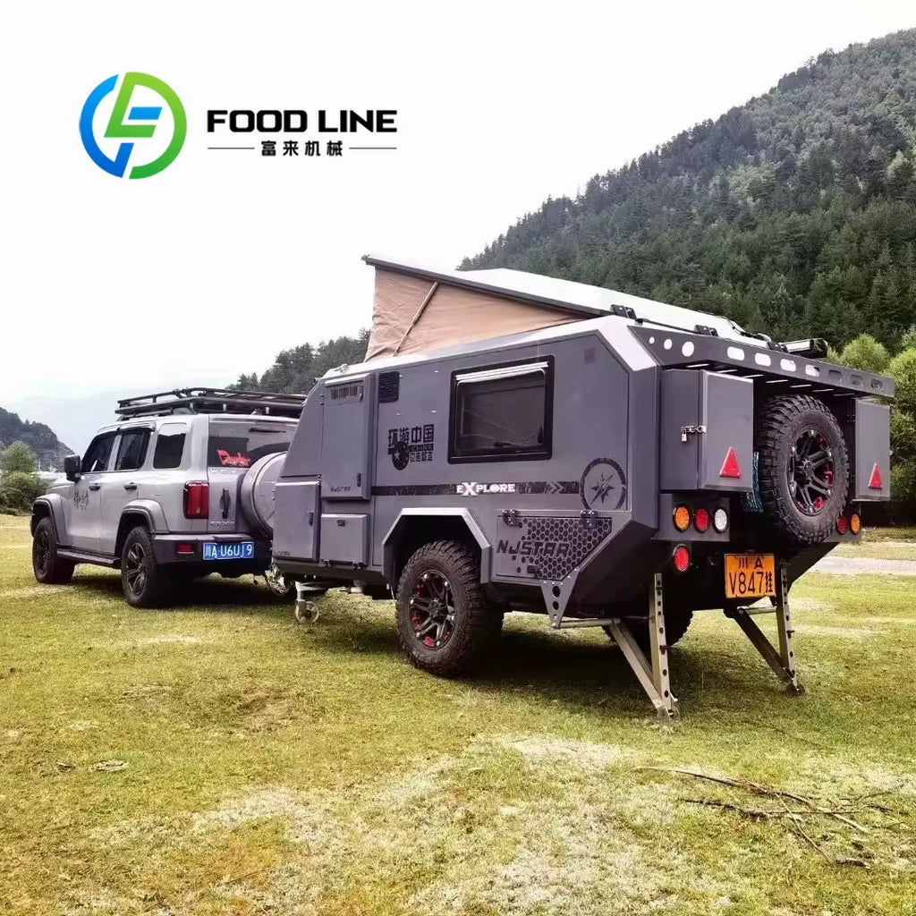 Customize Mini Camper Trailers off Road Caravan Mini Rv Camper Small Travel Trailer Camper Trailer Aluminum