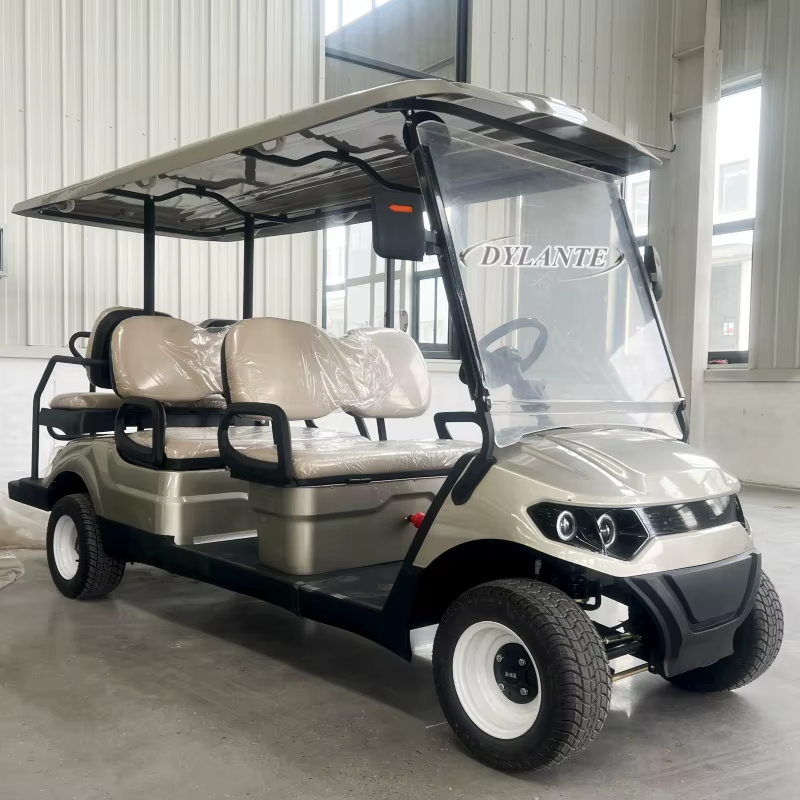Hot Selling New Solar Panel Powered 4KW 5KW Off-Road Vehicle 60V Lithium Battery Adult 6 Seater 4 Wheel Beach Golf Cart