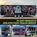 2025 Australian Standard Stainless Steel Mobile Food Truck Fast Food Trailer with Full Kitchen Equipments