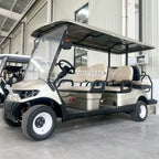 Hot Selling New Solar Panel Powered 4KW 5KW Off-Road Vehicle 60V Lithium Battery Adult 6 Seater 4 Wheel Beach Golf Cart
